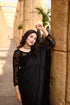 Rose Black Embroided - Saree