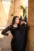 Rose Black Embroided - Saree