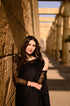 Rose Black Embroided - Saree
