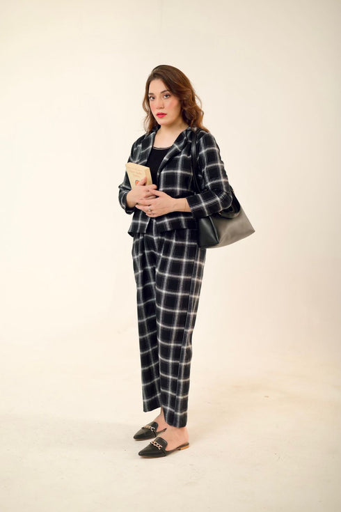 Black check Co-Ord Set