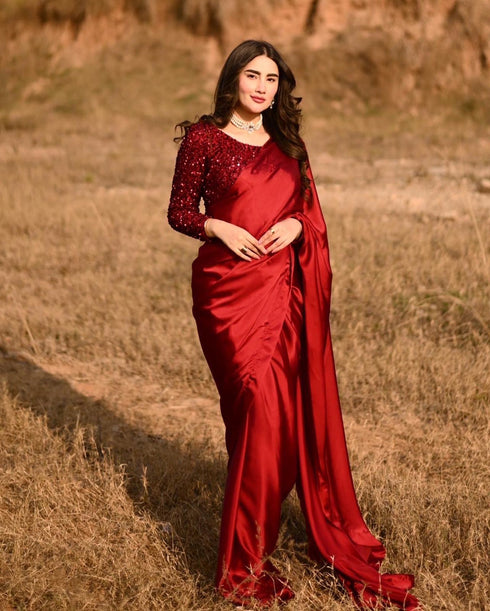 Ruby Moonlight - Saree