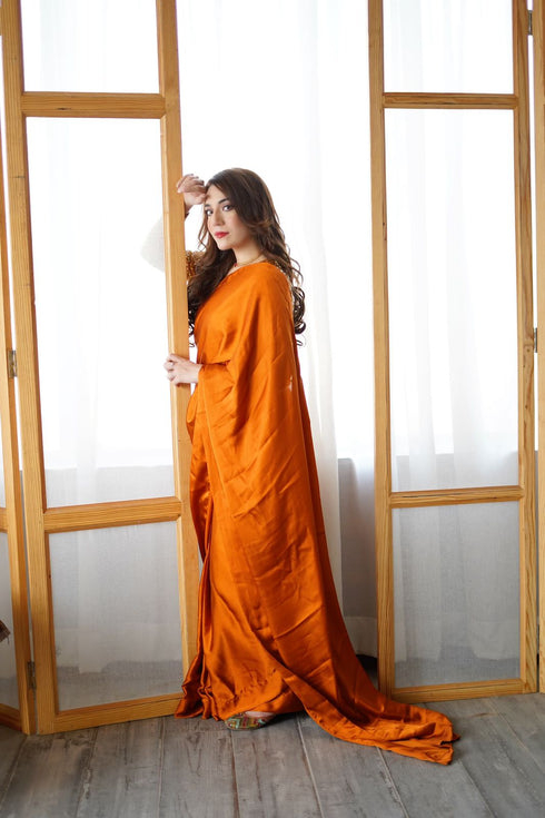 Rust Moonlight - Saree