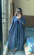 Blue Stripping Long Dress