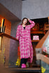 Pink Korean Check Dress