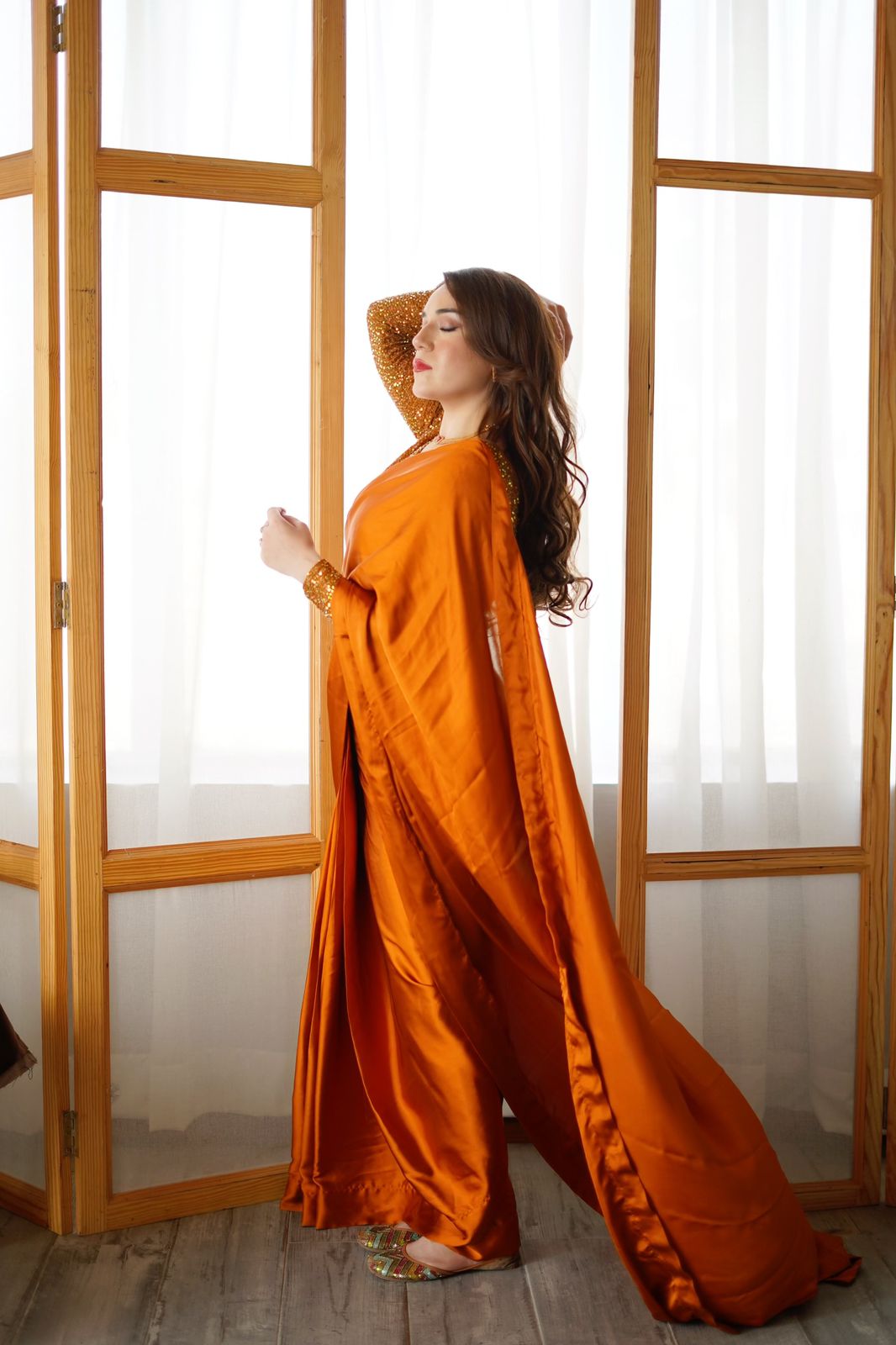 Rust Moonlight - Saree