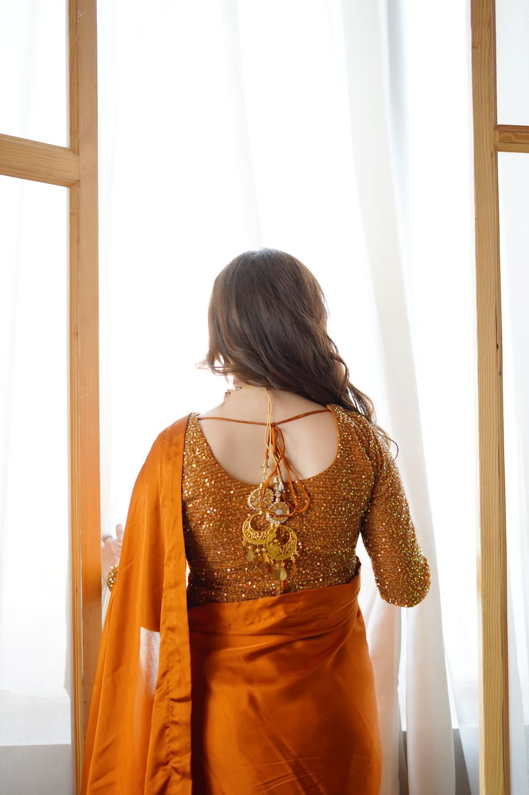 Rust Moonlight - Saree